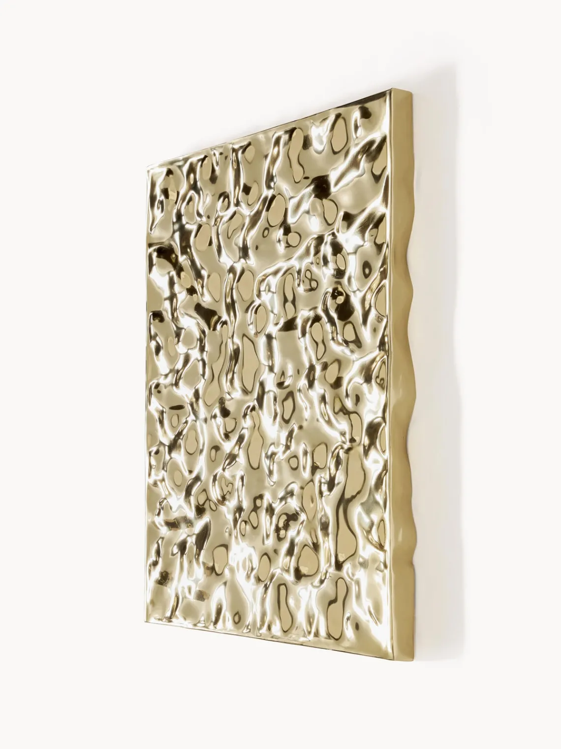 Objetos Decorativos De Pared|Jarrones>Westwing Collection Decoración de pared martillada Splash Dorado