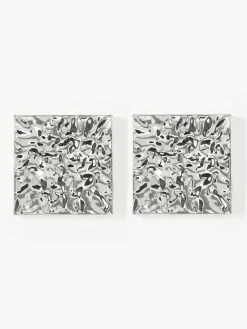 Discount Decoraciones de pared martillada Splash, 2 uds. Objetos Decorativos De Pared|Jarrones