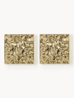 Online Decoraciones de pared martillada Splash, 2 uds. Jarrones|Objetos Decorativos De Pared
