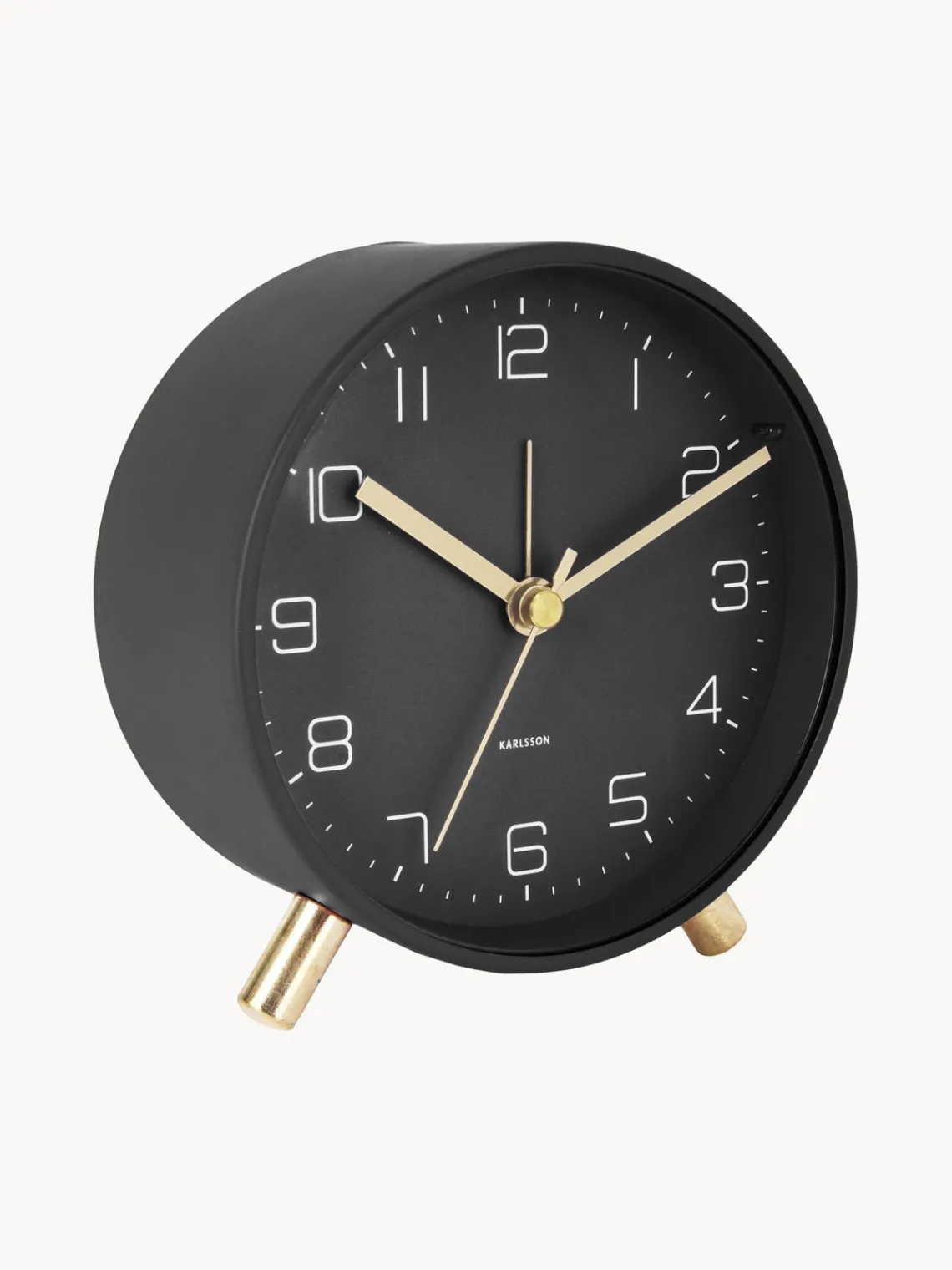 Relojes|Jarrones>Karlsson Despertador Lofty Negro, dorado
