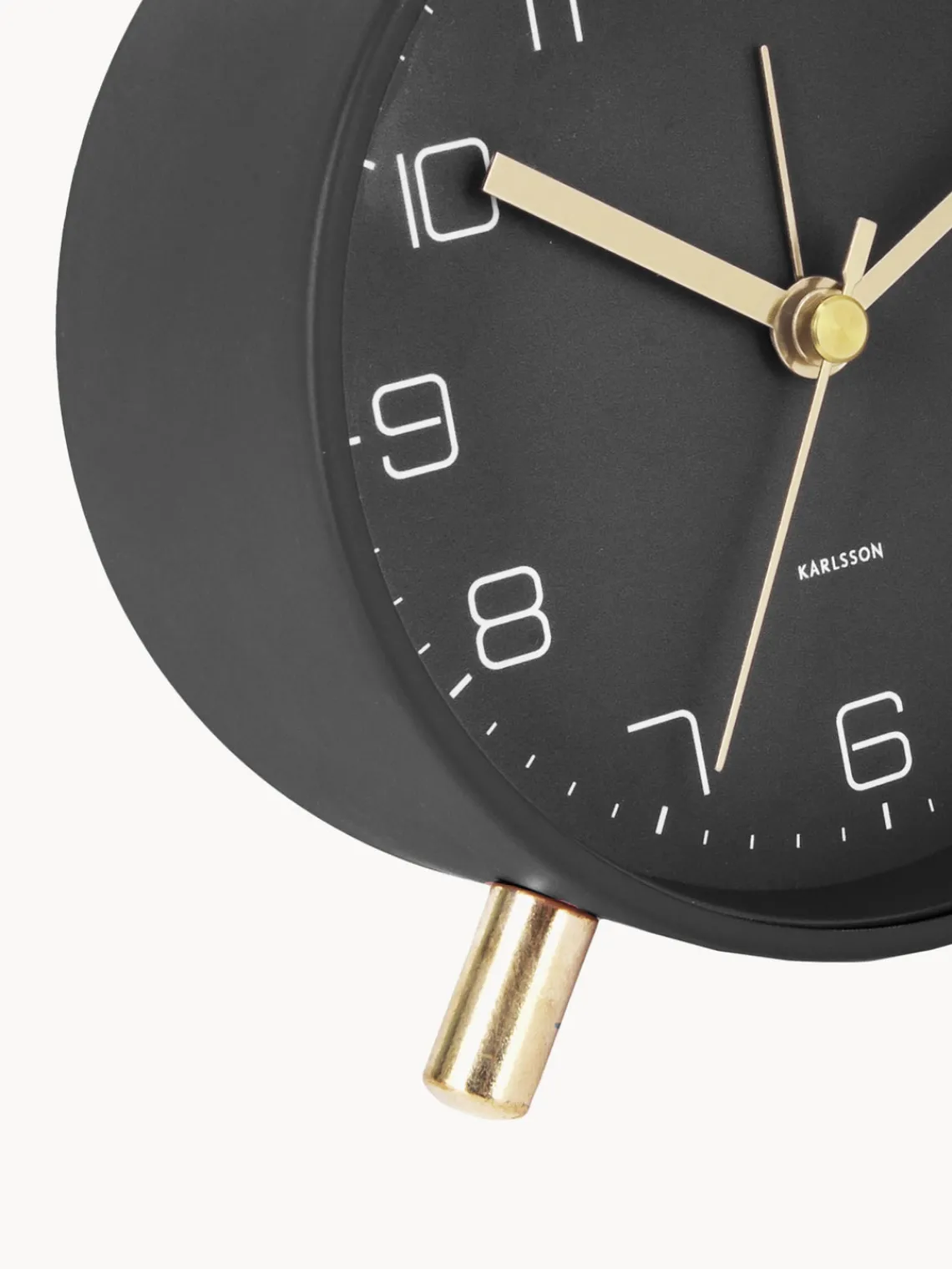 Relojes|Jarrones>Karlsson Despertador Lofty Negro, dorado