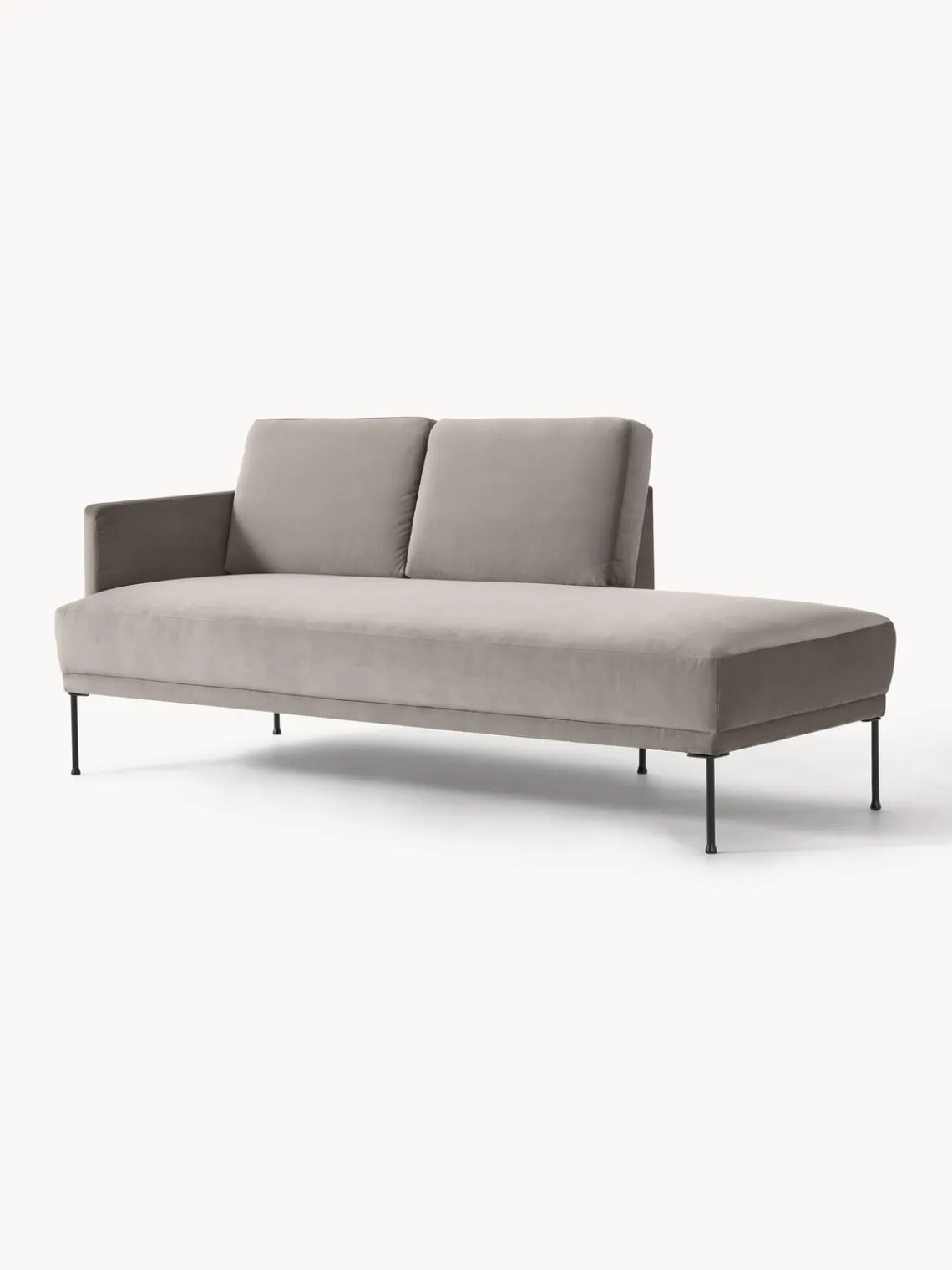 Diván de terciopelo Fluente Sofás