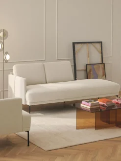 Sofás>Westwing Collection Diván Fluente Tejido blanco Off White