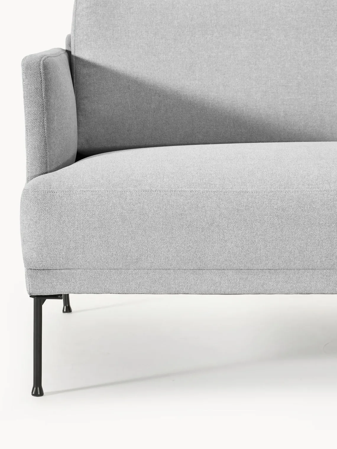Sofás>Westwing Collection Diván Fluente Tejido gris