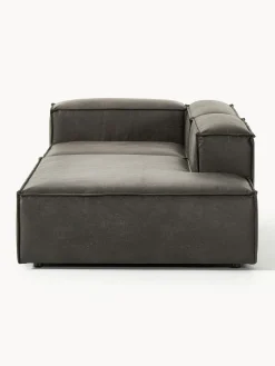 Sofás></noscript>Westwing Collection Diván modular de cuero reciclado Lennon Cuero taupe