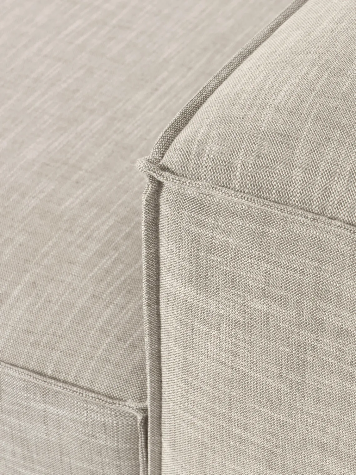 Sofás>Westwing Collection Diván modular de mezcla de lino Lennon Mezcla de lino gris