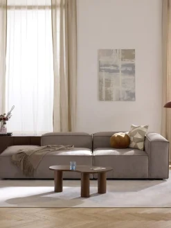 Sofás>Westwing Collection Diván modular de pana Lennon Pana taupe