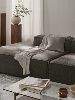 Diván modular en tejido bouclé Lennon Sofás