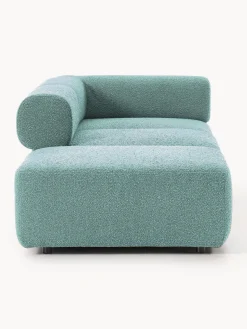 Sofás></noscript>Westwing Collection Diván modular en tejido bouclé Anton Bouclé verde turquesa