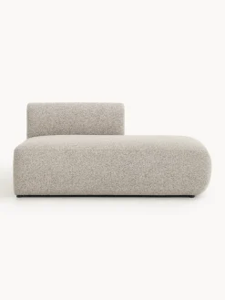 Sofás>Westwing Collection Diván modular en tejido bouclé Sofia Bouclé jaspeado, beige