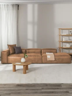 New Diván modular grande de cuero reciclado Lennon Sofás