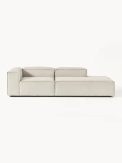 Sofás>Westwing Collection Diván modular grande de pana Lennon Pana beige claro