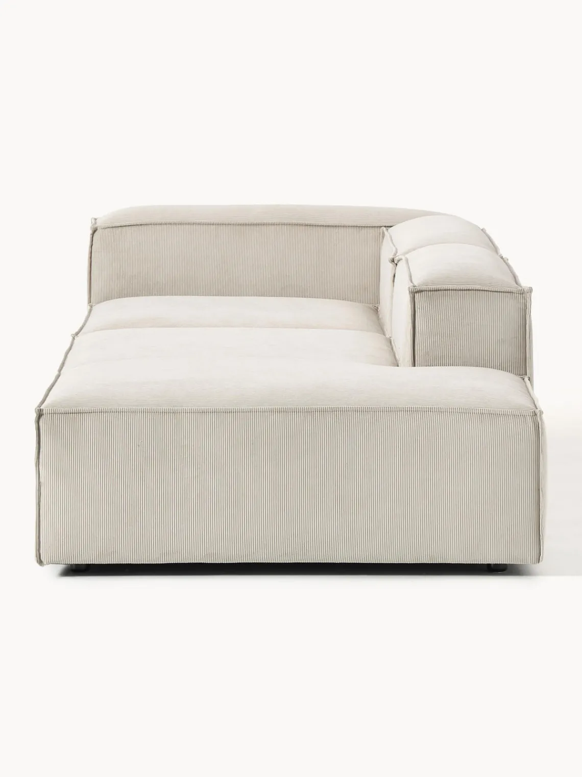 Sofás>Westwing Collection Diván modular grande de pana Lennon Pana beige claro