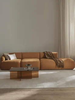 Sale Diván modular grande en tejido bouclé Sofia Sofás