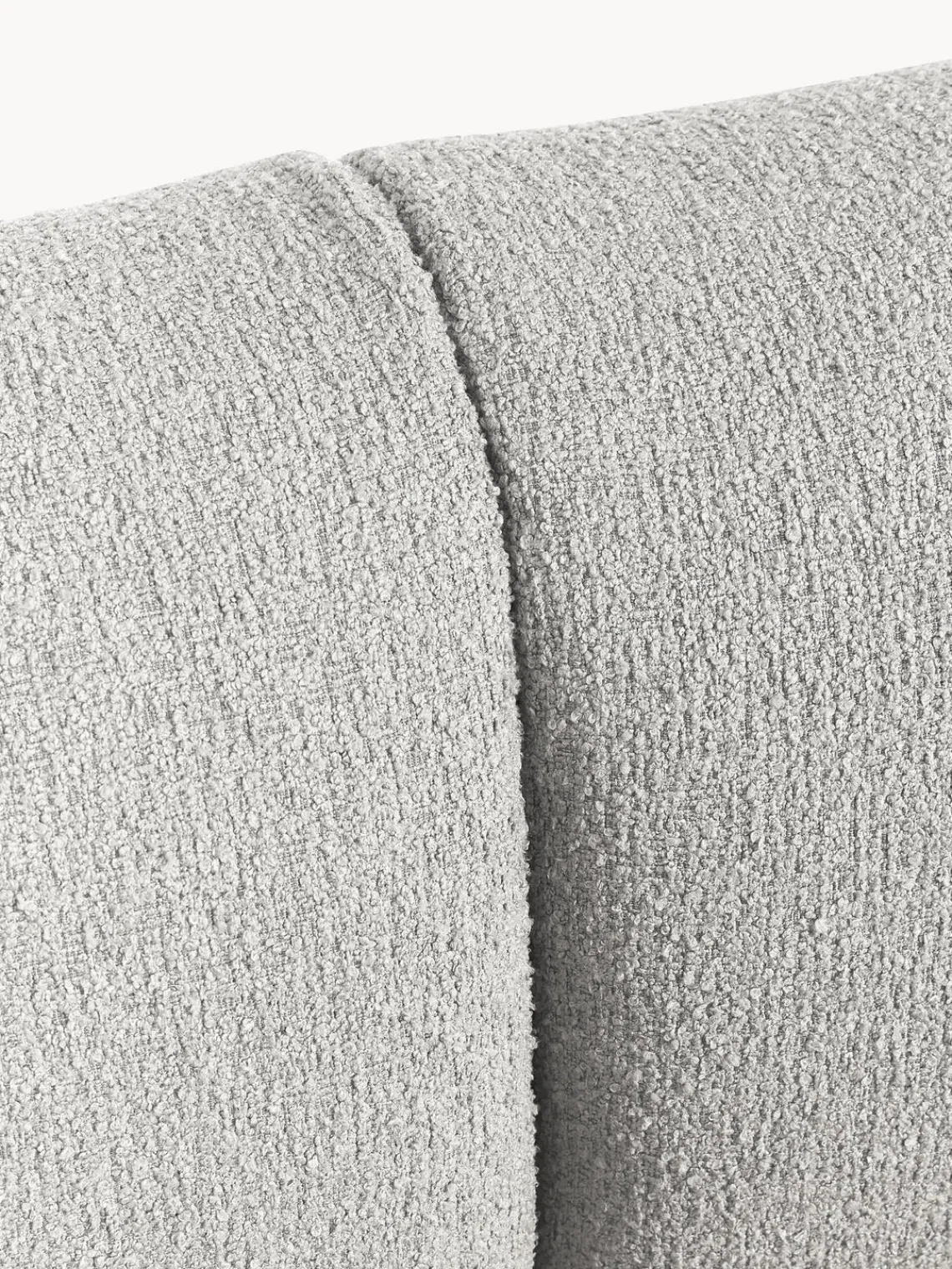 Sofás>Westwing Collection Diván modular grande en tejido bouclé Sofia Bouclé gris claro