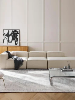 Sofás>Westwing Collection Diván modular grande Lennon Tejido blanco Off White