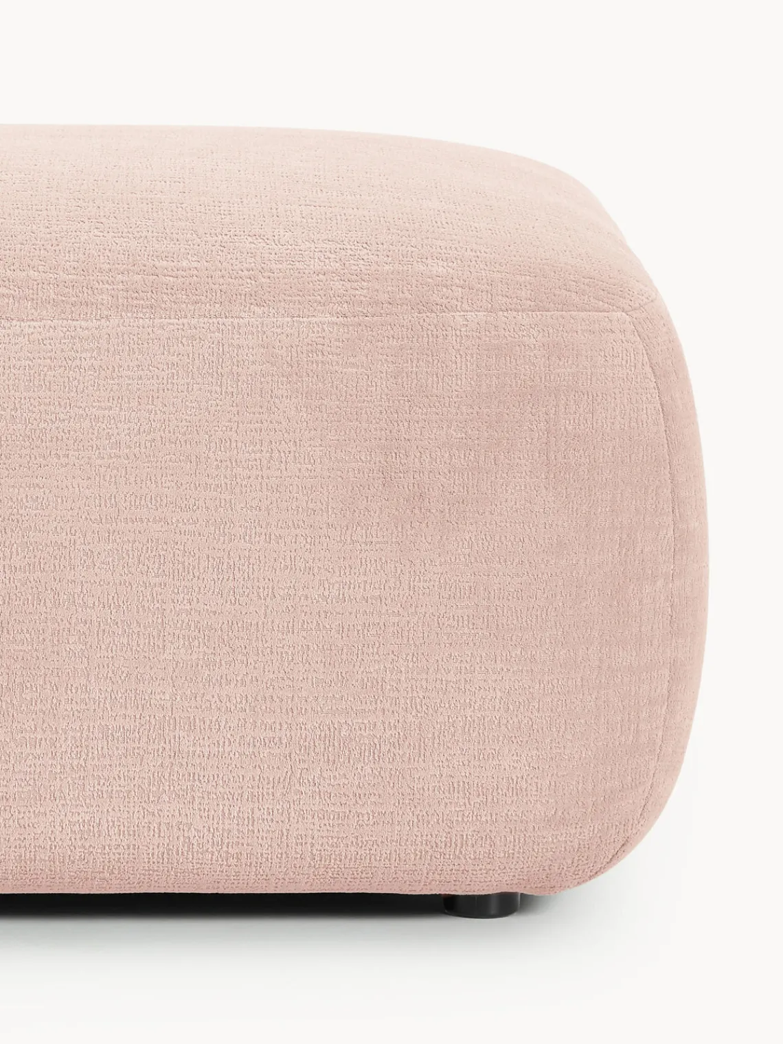 Sofás>Westwing Collection Diván modular grande Sofia Terciopelo melocotón