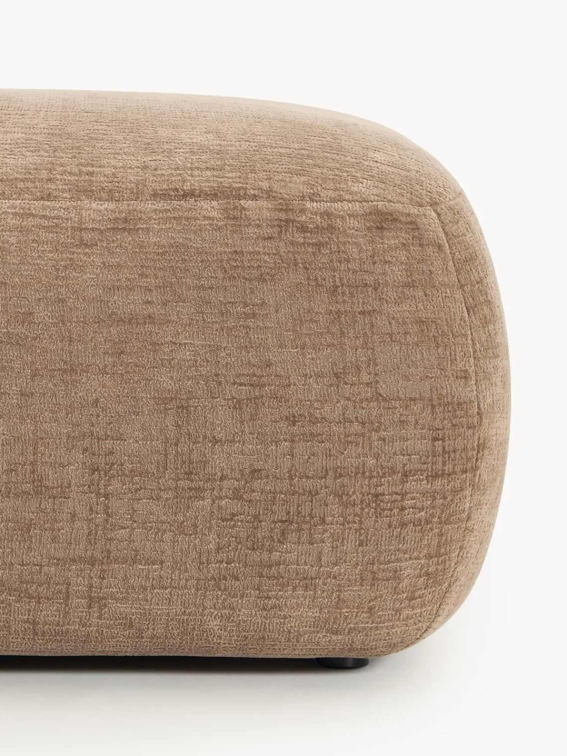 Sofás>Westwing Collection Diván modular grande Sofia Terciopelo marrón