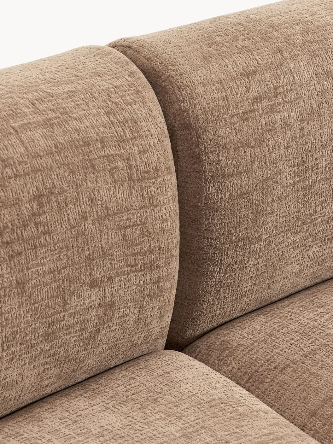 Sofás>Westwing Collection Diván modular grande Sofia Terciopelo marrón