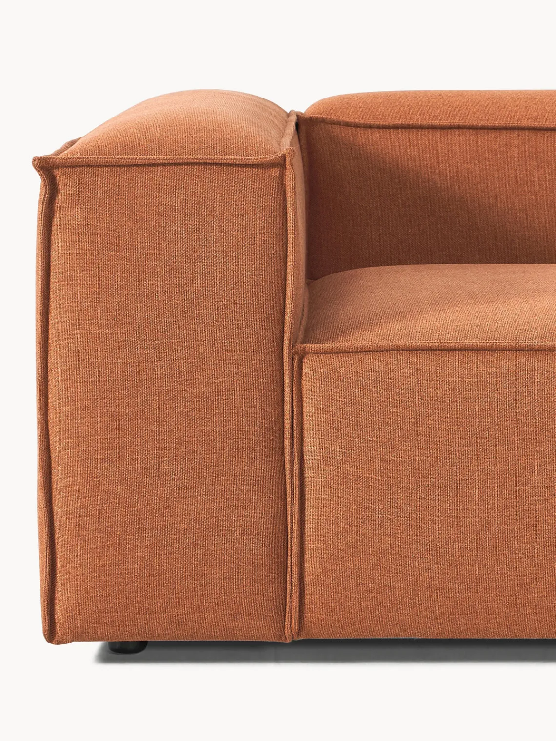 Sofás>Westwing Collection Diván modular Lennon Tejido terracota