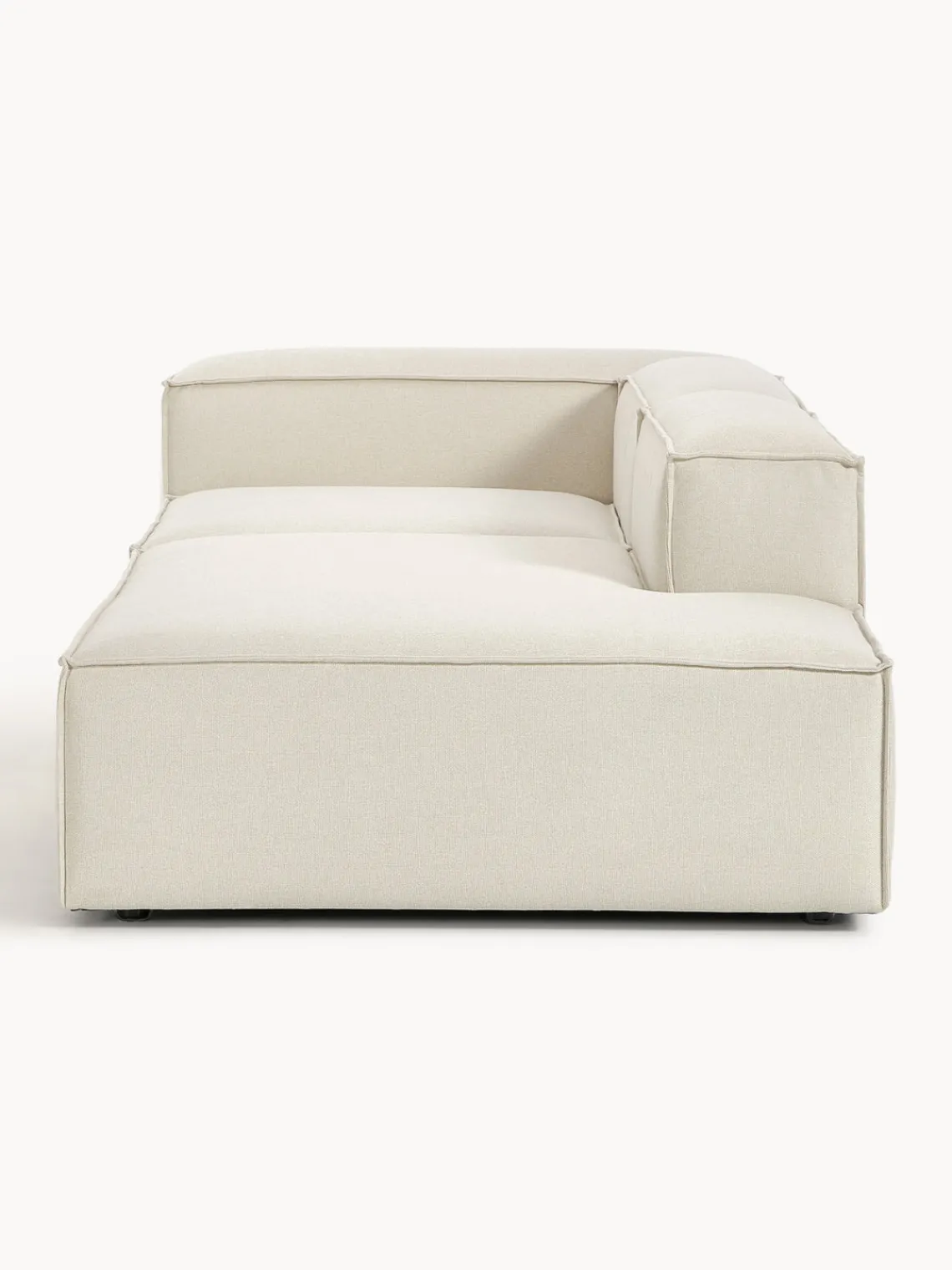 Sofás>Westwing Collection Diván modular Lennon Tejido blanco Off White