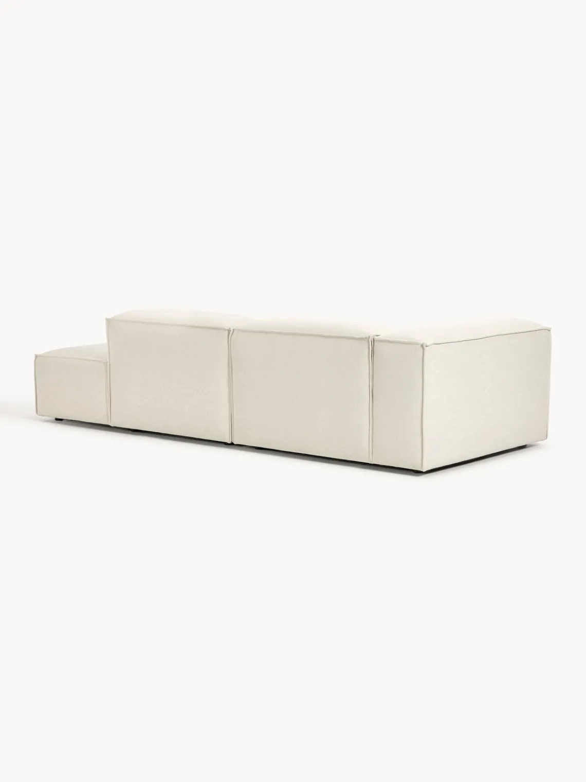 Sofás>Westwing Collection Diván modular Lennon Tejido blanco Off White