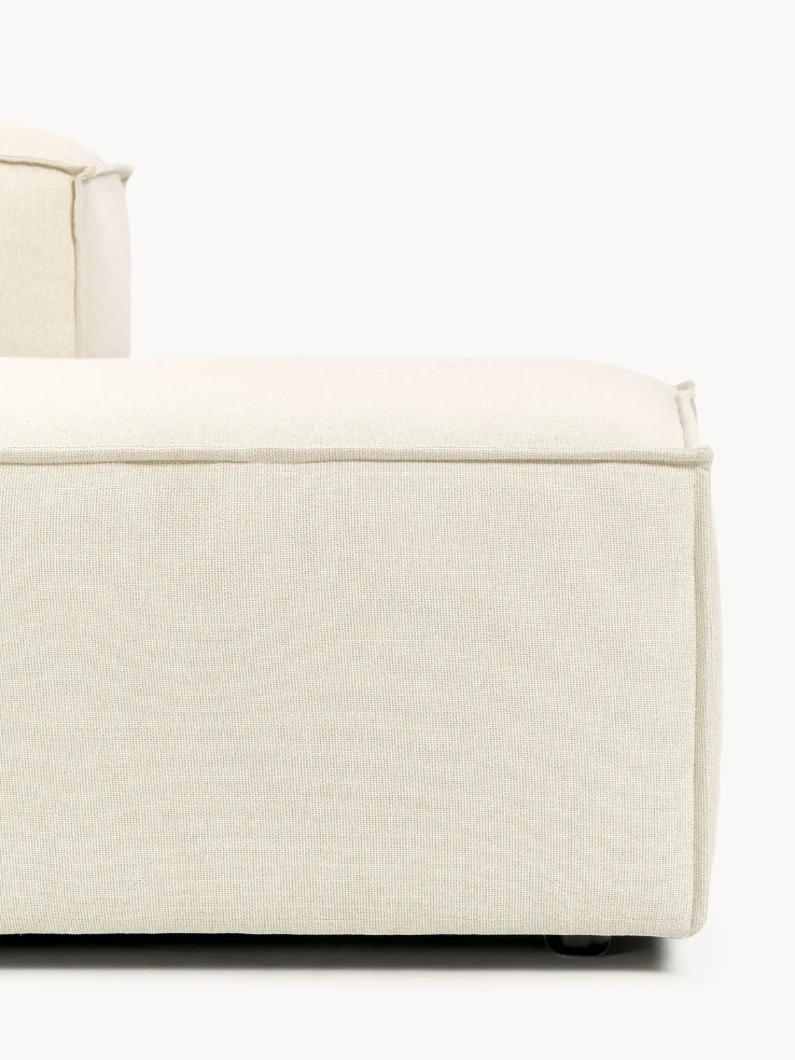 Sofás>Westwing Collection Diván modular Lennon Tejido blanco Off White