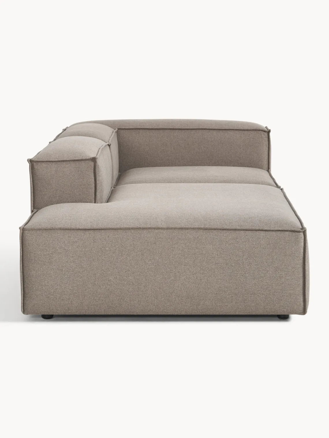 Sofás>Westwing Collection Diván modular Lennon Tejido taupe