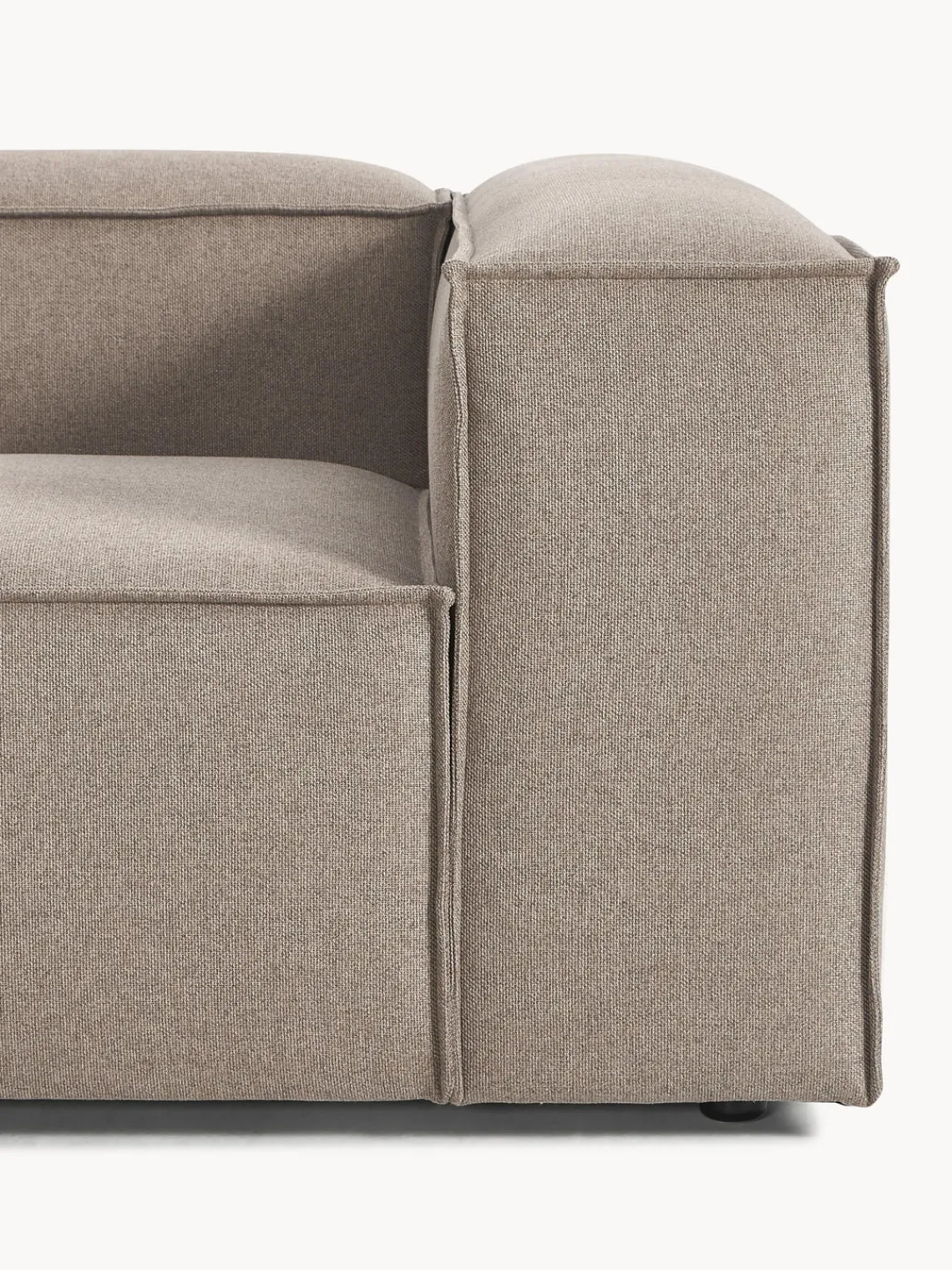 Sofás>Westwing Collection Diván modular Lennon Tejido taupe