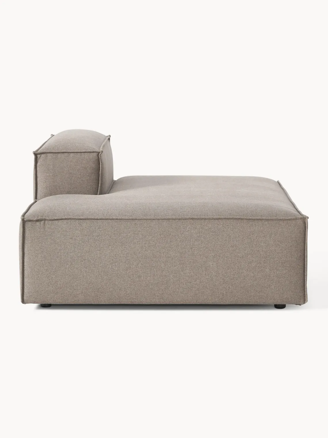 Sofás>Westwing Collection Diván modular Lennon Tejido taupe