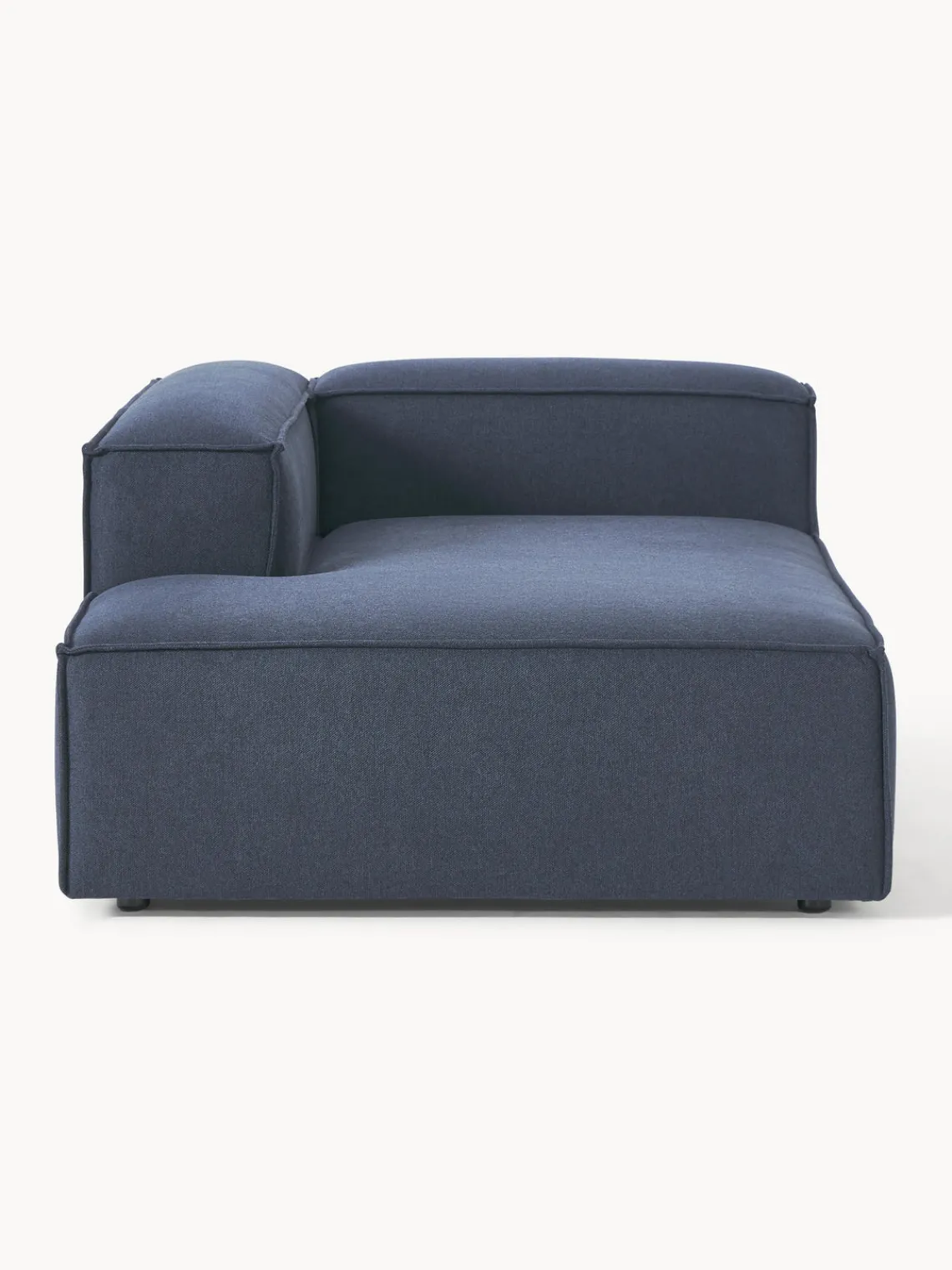 Sofás>Westwing Collection Diván modular Lennon Tejido azul oscuro