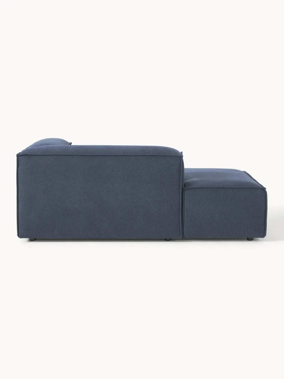 Sofás>Westwing Collection Diván modular Lennon Tejido azul oscuro