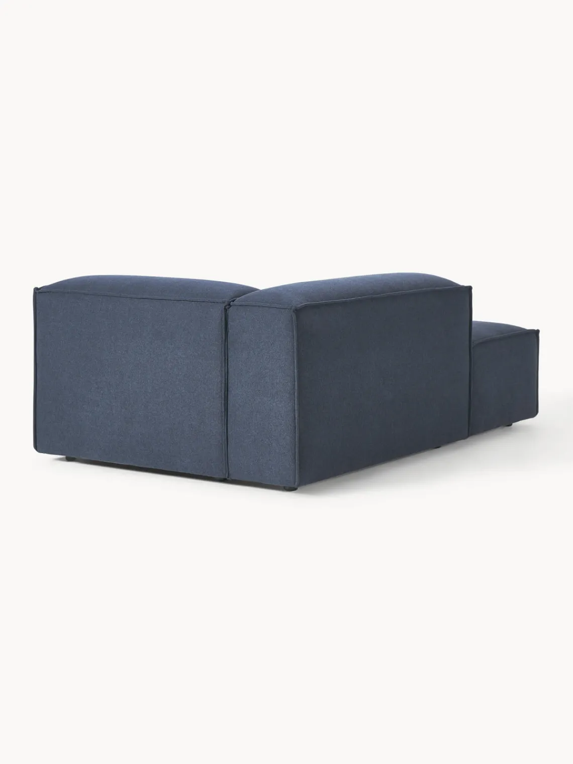 Sofás>Westwing Collection Diván modular Lennon Tejido azul oscuro