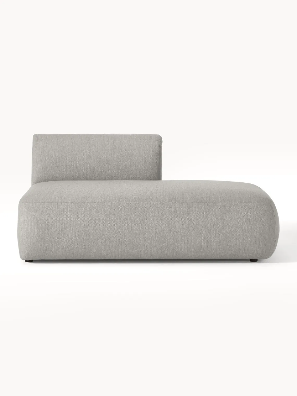 Sofás>Westwing Collection Diván modular Sofia Tejido grueso gris