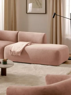 Sofás>Westwing Collection Diván modular Sofia Terciopelo melocotón