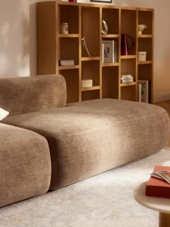 Sofás>Westwing Collection Diván modular Sofia Terciopelo marrón