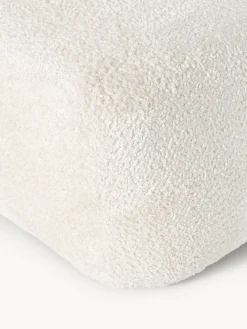 Outlet Diván puf de borreguillo bouclé Wolke Reposapiés|Sofás