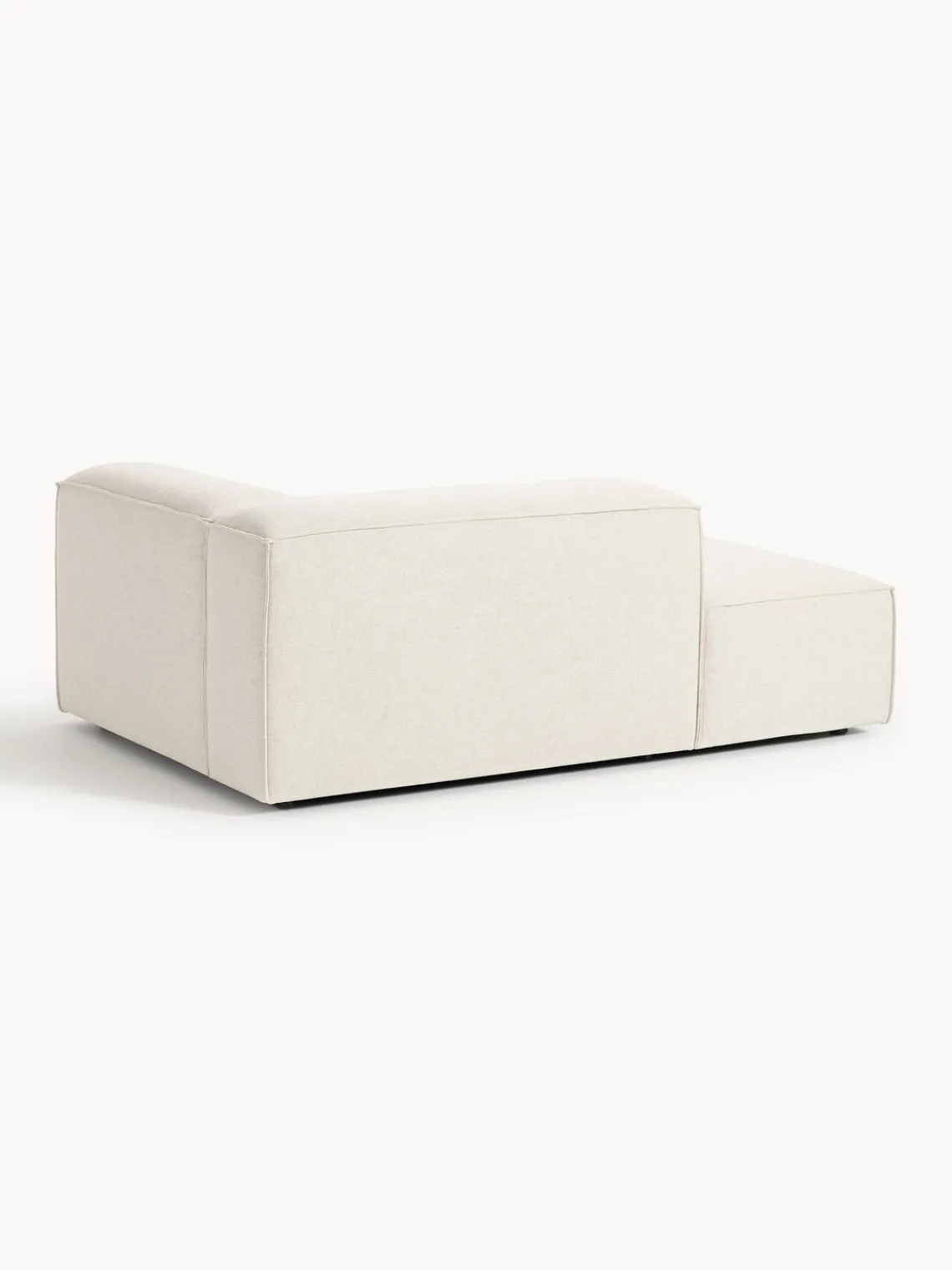 Sofás>Westwing Collection Diván rinconero modular de mezcla de lino Lennon Mezcla de lino beige