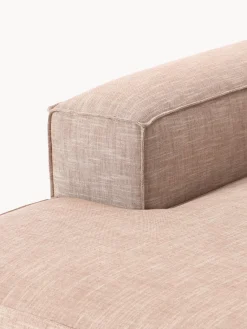 Outlet Diván rinconero modular de mezcla de lino Lennon Sofás