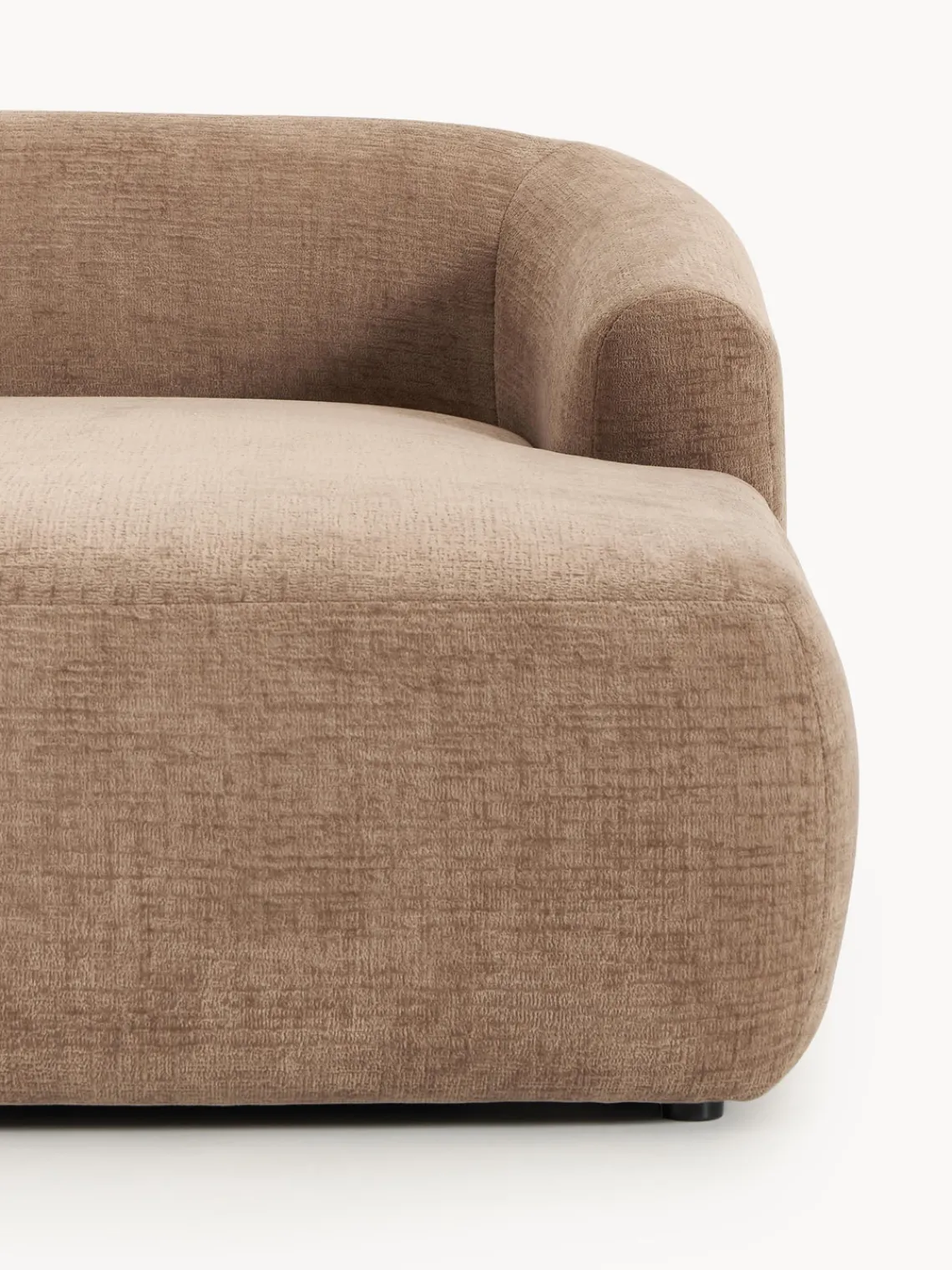 Sofás>Westwing Collection Diván rinconero Sofia Terciopelo marrón