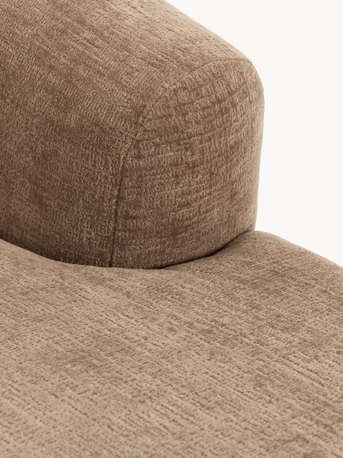 Sofás>Westwing Collection Diván rinconero Sofia Terciopelo marrón