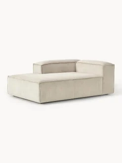 Sofás>Westwing Collection Diván sofá de pana Lennon Pana beige claro