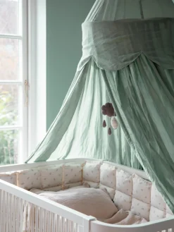 New Dosel para cama de algodón Stars Niños Cunas Para Bebé|Cunas Para Bebé