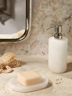 New Dosificador de jabón de alabastro Valo Dispensador De Jabón Y Jaboneras|Jarrones