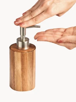 Discount Dosificador de jabón de madera de acacia Wood Dispensador De Jabón Y Jaboneras|Dispensadores De Jabón Y Jaboneras