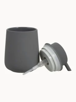 Dispensador De Jabón Y Jaboneras|Jarrones></noscript>Zone Denmark Dosificador de jabón de porcelana Nova One Gris