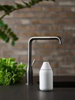 Dispensador De Jabón Y Jaboneras|Jarrones>Zone Denmark Dosificador de jabón de silicona Singles Blanco