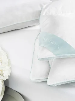 Edredones|Mantas>Westwing Collection Edredón artesonado de plumón puro Premium, cálido Blanco