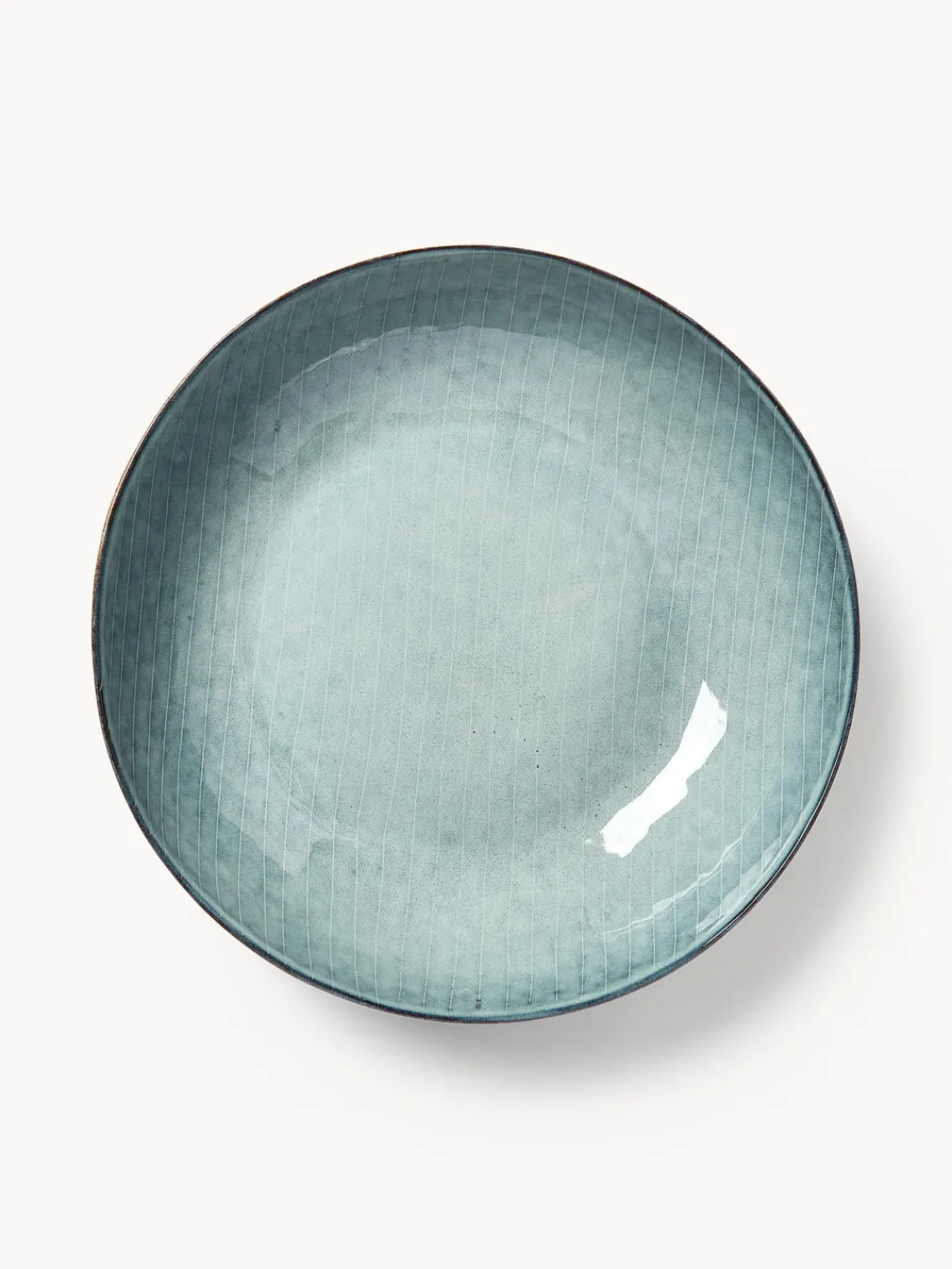 Cuencos Y Platos De Servir|Vajillas Completas>Broste Copenhagen Ensaladera artesanal , Ø 34 cm Nordic Sea