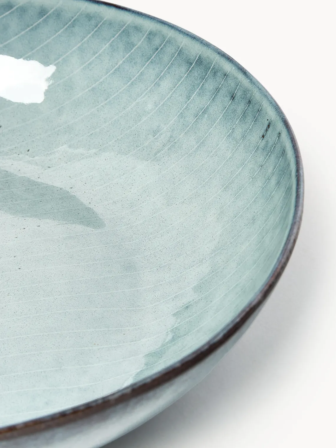 Cuencos Y Platos De Servir|Vajillas Completas>Broste Copenhagen Ensaladera artesanal , Ø 34 cm Nordic Sea